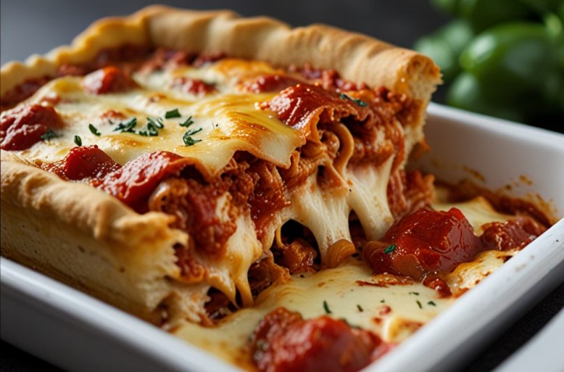 Deep Dish Chicago-Style Pizza Lasagna Recipe